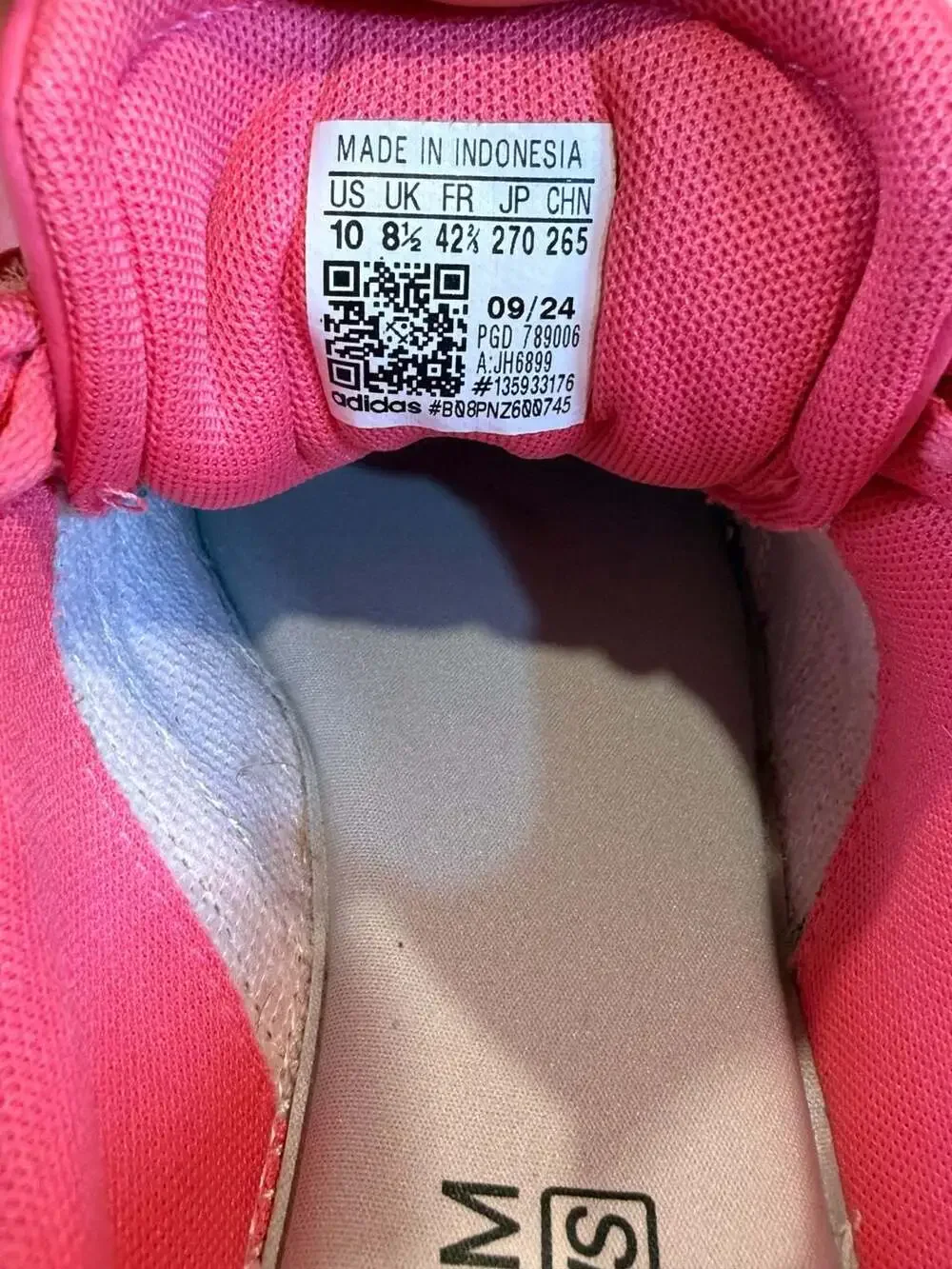 adidas Women's Breaknet Sleek Sneaker Pink Neon Size 10